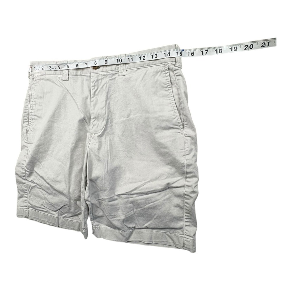 J.Crew Stretch Chino Shorts Mens 29 Light Stone Gray Flat‎ Front 9" Inseam - Picture 4 of 8